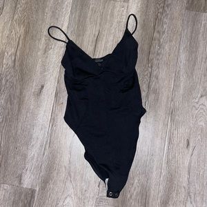 Good American triangle top black bodysuit size 0